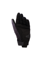 Alpinestars Reef Women's v2 dames motorhandschoenen, Grijs Zwart Roze Fluo, handpalm-weergave met synthetisch suède en gewatteerde verstevigingen, korte manchet met klittenbandsluiting en geleidend leer op de wijsvinger en duim voor touchscreen-functionaliteit.