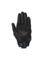 Alpinestars Stella SP X 3 dames-motorhandschoenen, zwart en blauw, geperforeerde leren handpalm met palm slider.