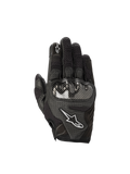 Alpinestars Stella SMX1-Air V2 dames-motorhandschoenen, zwart, geperforeerd leer, knokkelbescherming, CE-gecertificeerd.
