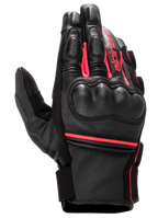 Alpinestars Stella Phenom Leather Air handschoen, dames motorhandschoen, zwart en Diva Pink, harde knokkelbescherming, geperforeerde leren constructie, kort manchet met Alpinestars-branding, sportieve rijuitrusting