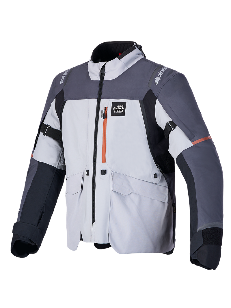 Alpinestars St-7 V2 2L Gore-Tex Jacket, Men's Adventure Touring Motorcycle Jacket, Mid Gray and Black, waterproof textile construction with CE-certified armor and All Terra design
