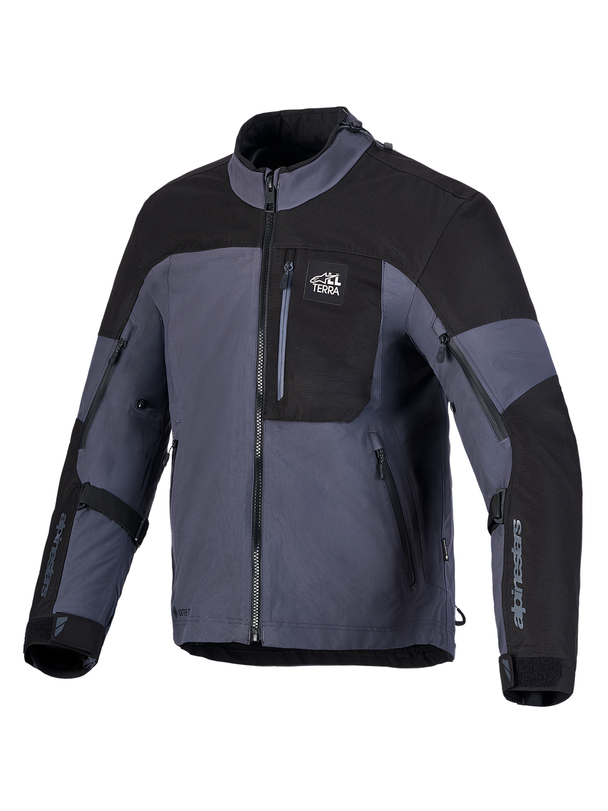 Alpinestars Arenis Gore-Tex Jacket, Adventure Motorcycle Textile Jacket, Black and Deep Gray, Waterproof GORE-TEX 2L Laminated Construction, CE Certified