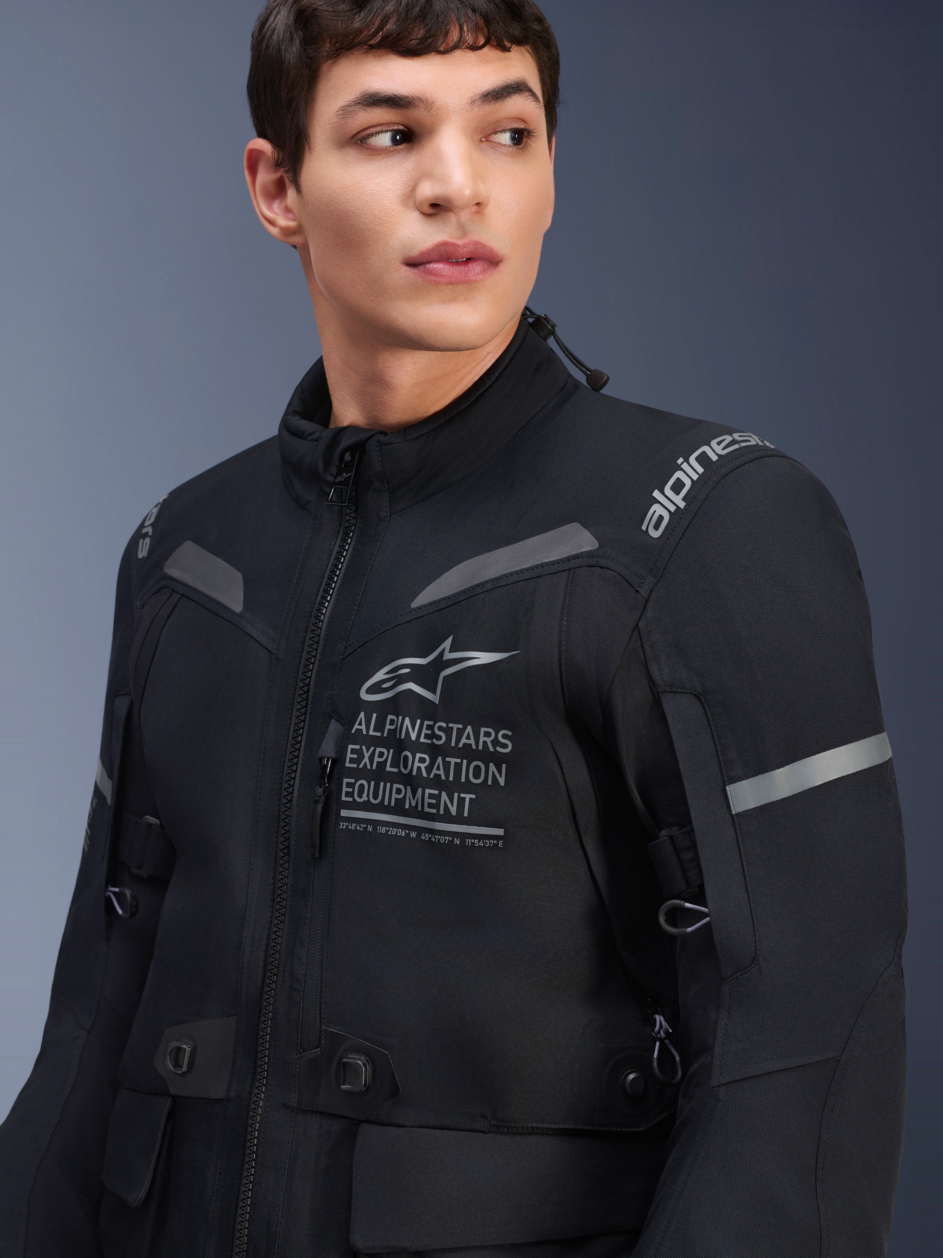 ST-7 2L Gore-Tex - Black Motorcycle Jacket | Alpinestars®