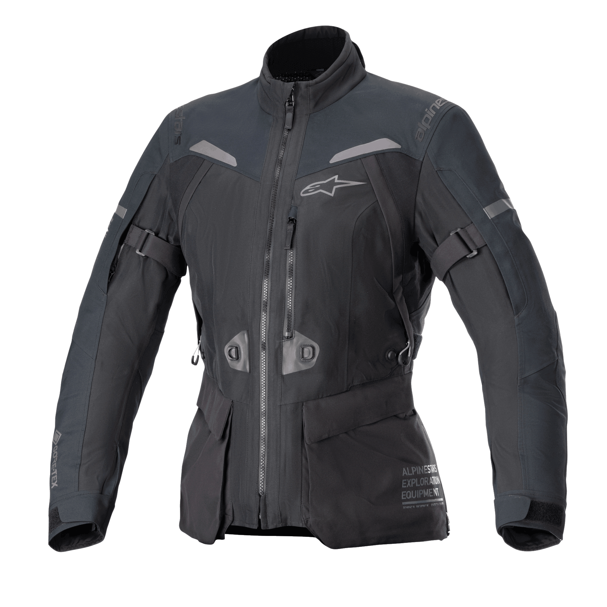 Alpinestars Stella ST-7 2L GORE-TEX Jas, dames motorjas, zwart en donkergrijs, waterdichte gelamineerde constructie, CE-gecertificeerd