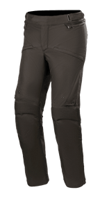 Alpinestars Stella Road Pro GORE-TEX broek, dames motorbroek, zwart, waterdicht en ademend textiel, voorgevormde knieën met versterkte geribbelde stof, heupzakken met ritssluiting en verstelbare taillebanden