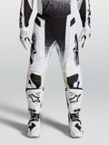 Alpinestars Techstar Swan Broek 2027, motocrossbroek voor heren, wit en zwart, van duurzaam stretch ripstop.
