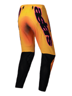 Alpinestars Supertech Lipan Broek 2025, heren motocross off-road broek, geel en roze met zwarte onderbenen, stretch rip-stop constructie