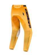 Alpinestars Racer Amber broek, heren motorcrossbroek, oranje en donkerblauw, met duurzaam polyweefsel en stretchpanelen.