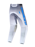 Alpinestars Racer Amber Men's Motocross Pants, Gray and UCLA Blue, durable 600D polyfabric with reinforced seat, back view.