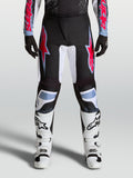 Alpinestars Fluid Drag broek, heren motocrossbroek, zwart en rood, duurzaam 600D polyfabric met stretchpanelen.