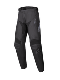 Alpinestars 2025 Youth Racer Graphite broek, motorcrossbroek in zwart en grijs, off-road kleding voor de jeugd met versterkte knieën en subtiele grijze logo's, duurzaam ergonomisch ontwerp