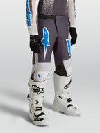 Alpinestars Jeugd Fluid Drag Broek 2027, motorcross- en off-road rijbroek voor jeugd, grijs en blauw, duurzame 600D polystof.