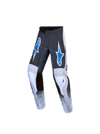 Alpinestars jeugd Fluid Drag broek 2027, motorcrossbroek, grijs en blauw, duurzame 600D-polystof met voorgevormd design.
