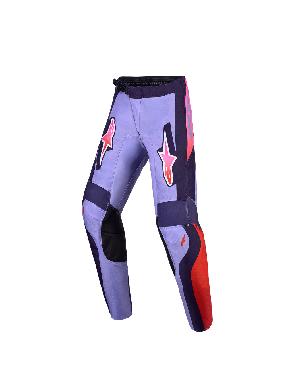 Alpinestars Jeugd Fluid Hunt broek, paars en roze motocrossbroek met duurzame 600D-polystof en ergonomische sport-fit.