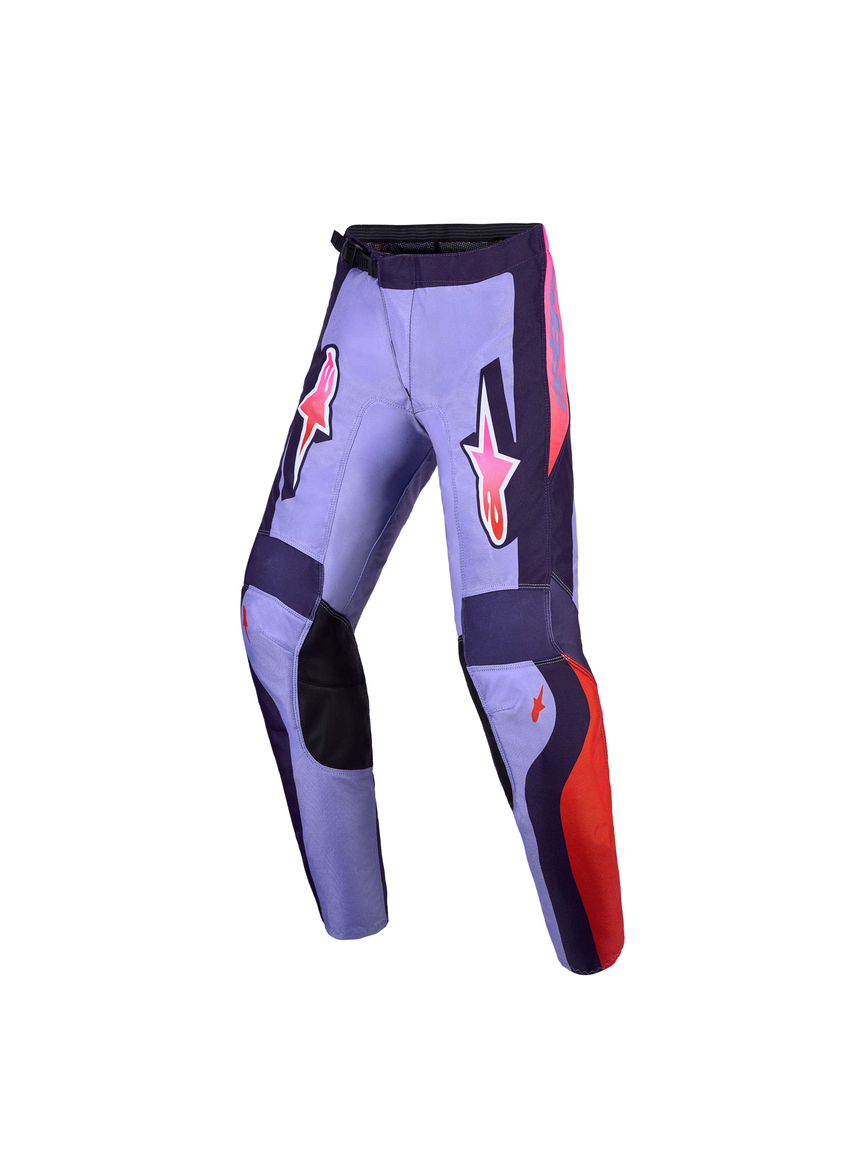 Alpinestars Jeugd Fluid Hunt broek, paars en roze motocrossbroek met duurzame 600D-polystof en ergonomische sport-fit.