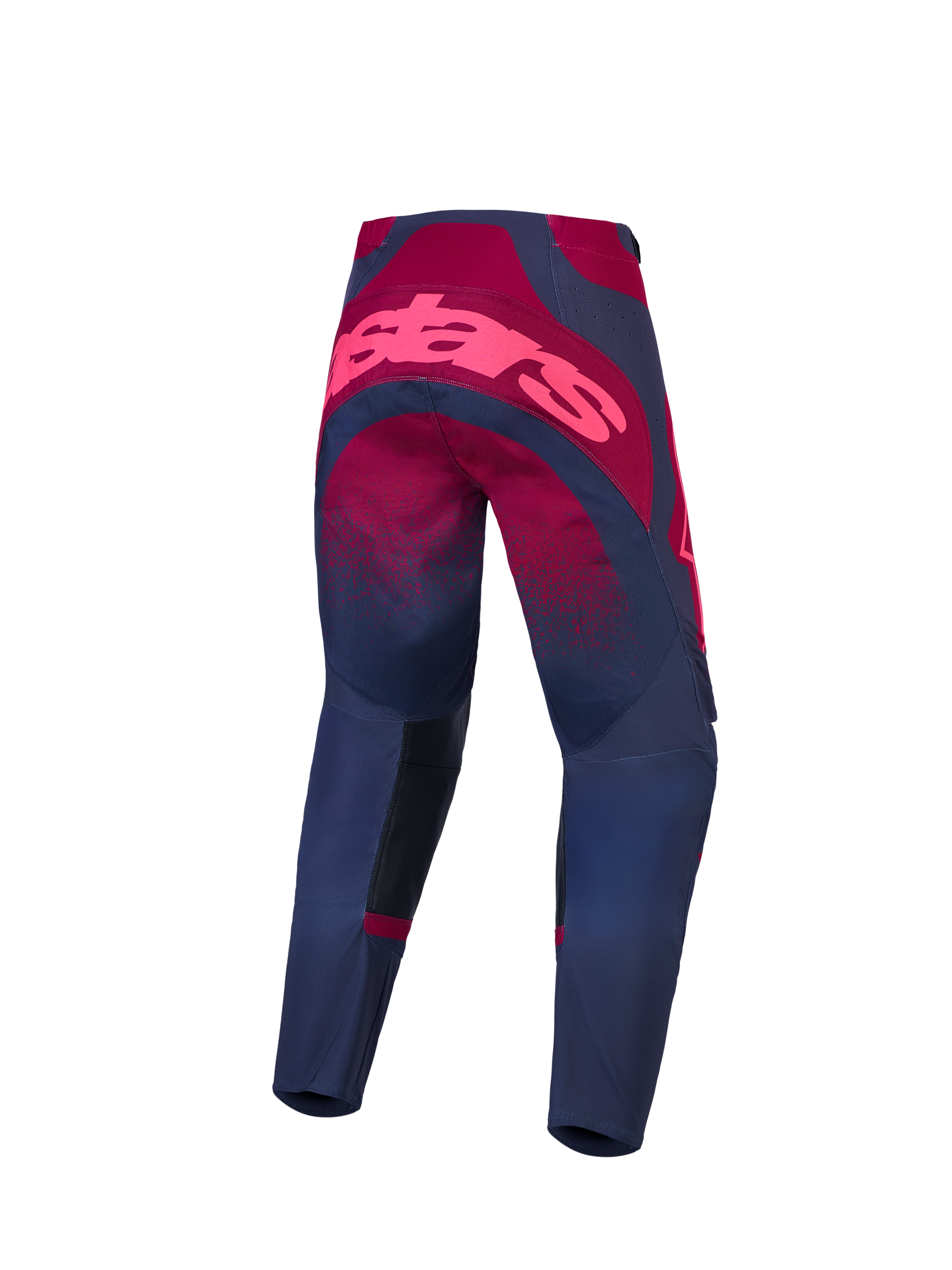 Alpinestars Stella Techstar Swan Pants and Gear Set, women's motocross gear, crimson and dark gray, durable racing fit.