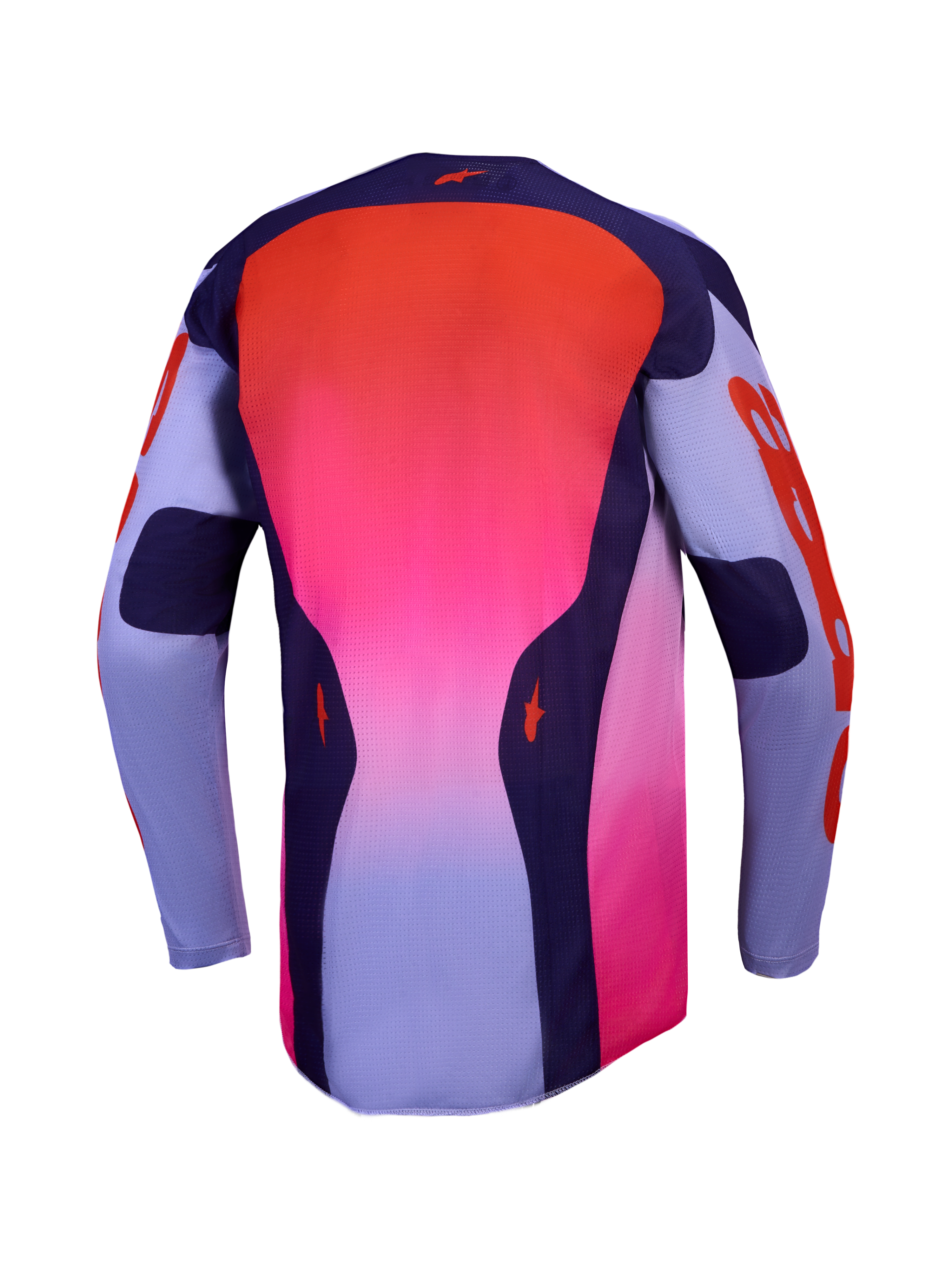 Alpinestars 2027 Racer Air Hunt Jersey, Purple and Red gradient, ventilated motocross jersey with breathable mesh.