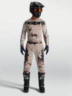 Alpinestars 2027 Racer Lone Jersey and Gear Set, Desert Camo and Black Motocross outfit with pre-curved performance fit.