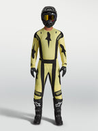 Alpinestars Techstar Atrox Jersey, yellow and black men's motocross top with an athletic race fit and laser-cut ventilation.