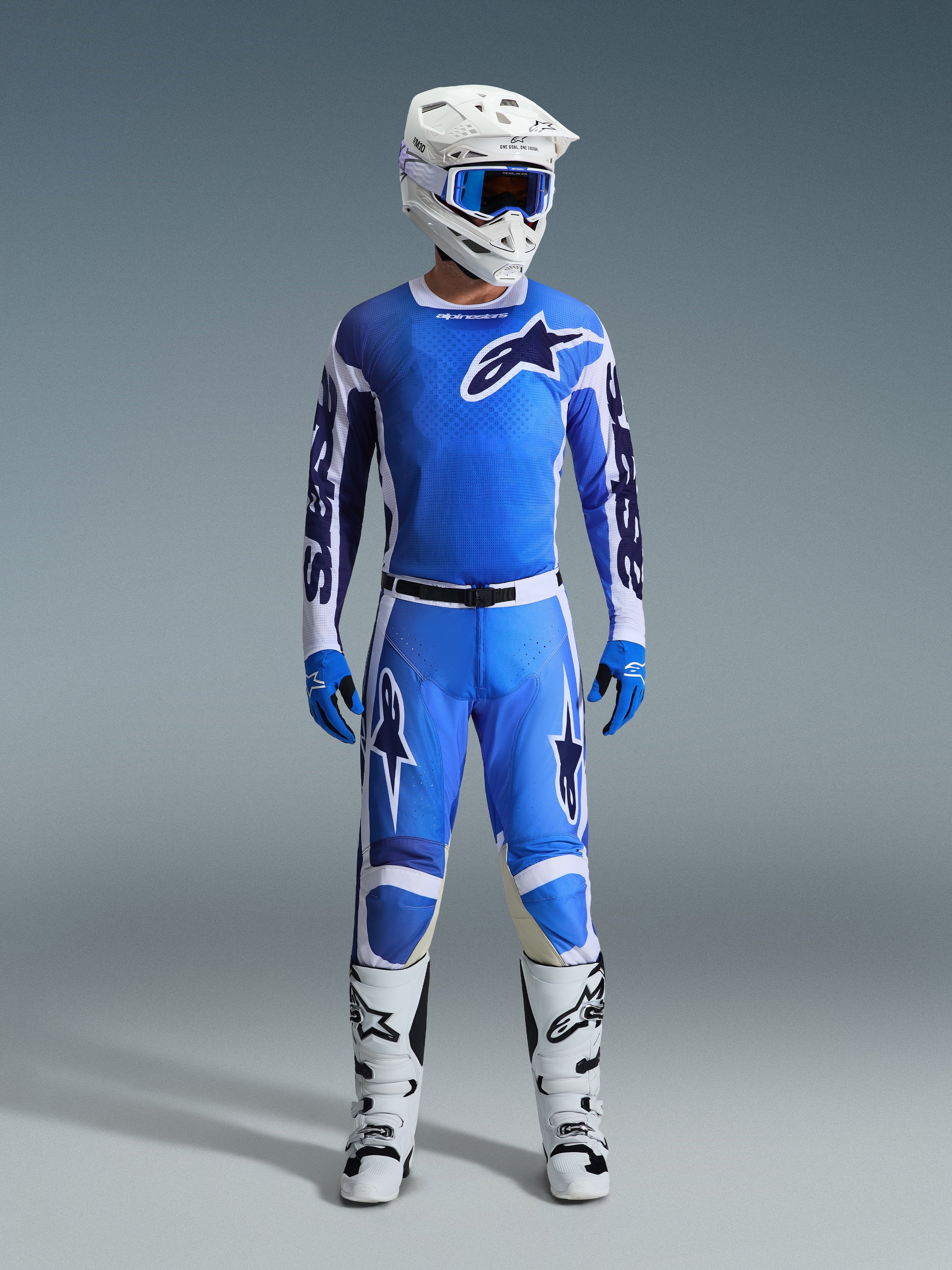 2026 Racer Air Portl - Blue MX Jersey | Alpinestars®