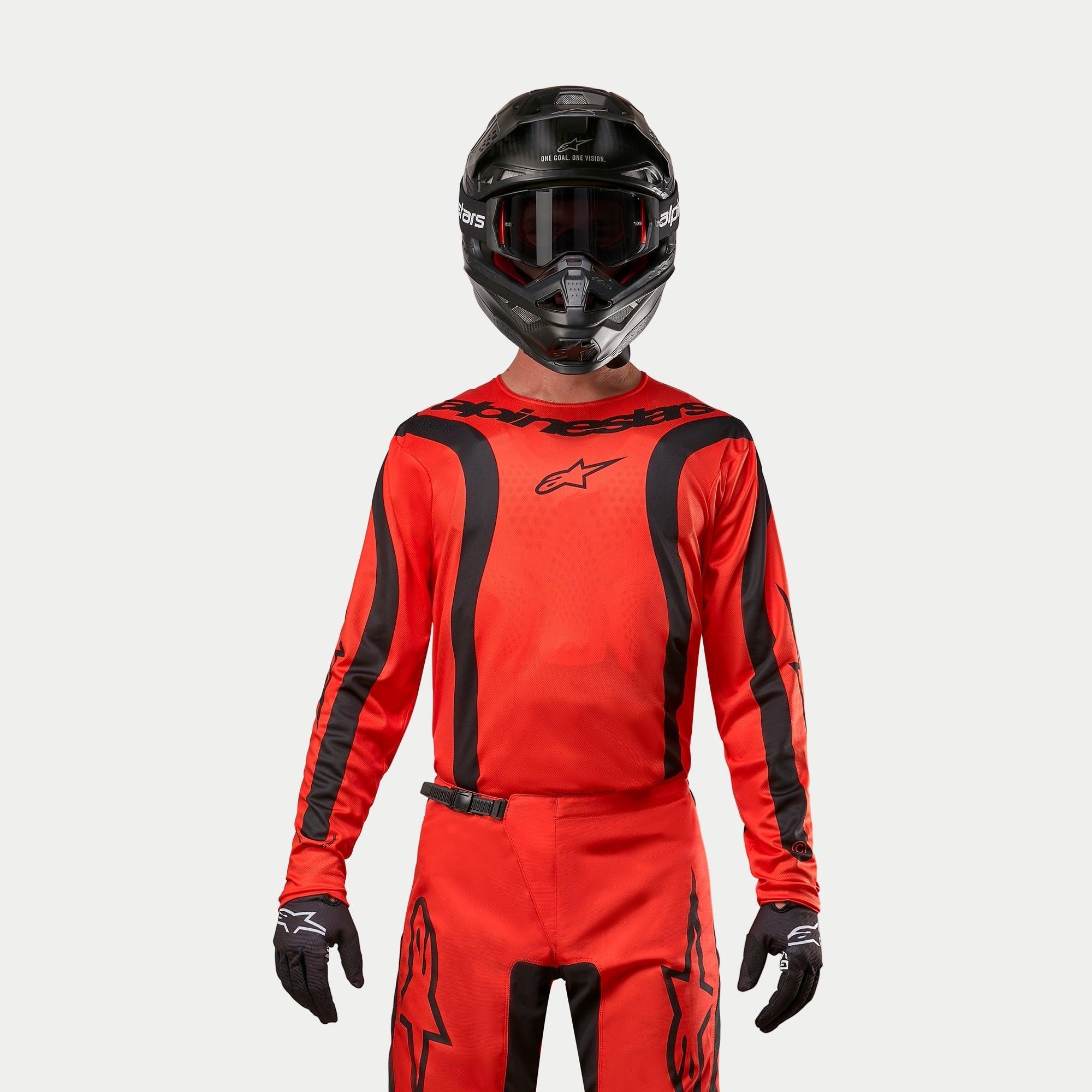 Pantaloni Moto Cross Off Road Alpinestars Fluid Speed Jersey Blue Arancio Panna Pantaloni Moto Cross Off Road Alpinestars Fluid Speed Jersey Blue Arancio Panna