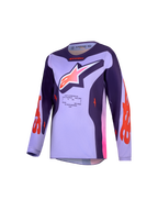 Alpinestars Jeugd Fluid Hunt jersey, motocross-jersey voor de jeugd, licht- en donkerpaars, vochtafvoerend polyfabric