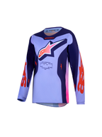 Alpinestars Jeugd Fluid Hunt jersey, motocrossjersey voor kinderen, paars en roze, ademend en vochtafvoerend polyfabric, sportieve pasvorm voor off-road rijden