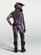 Alpinestars Stella Fluid Apex V2 Jersey and Gear Set, Women's Motocross outfit in Graystone and Old Pink for off-road riding.