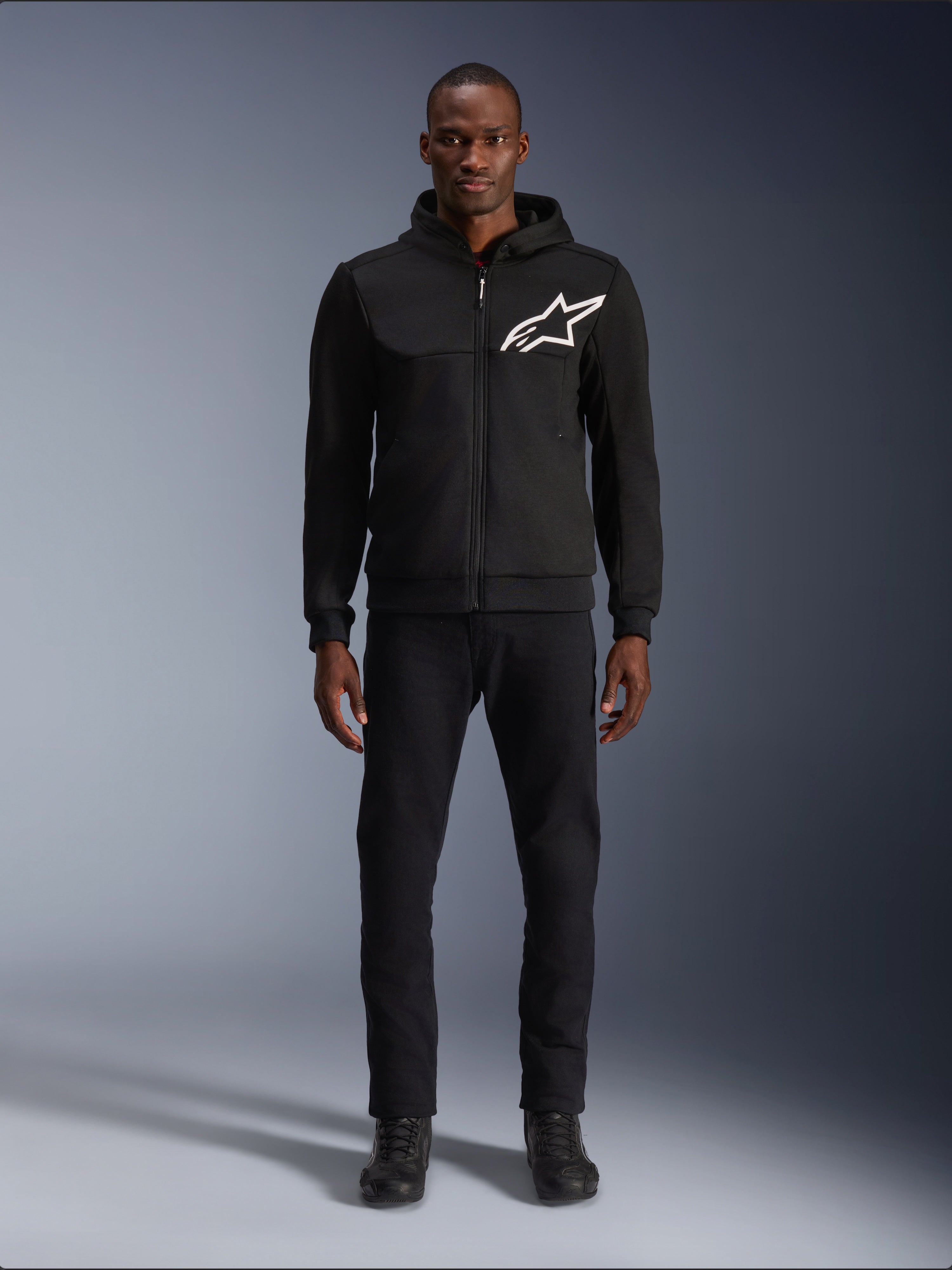 Chrome V2 Sport - Black Motorcycle Jacket | Alpinestars®