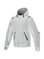 Alpinestars Moflow Air Tech Hoodie, Gray Men's Urban Motorcycle Jacket, breathable mesh and Tech-Air Ready design.