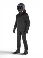 Alpinestars Moflow Air Tech Hoodie, Black mesh urban motorcycle jacket for men, featuring Tech-Air 3 Ready protection.