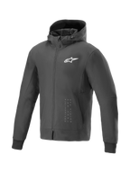 Alpinestars Radium Tech Hoodie, herenmotorjas voor stedelijk rijden, zwart en wit, winddicht textiel, Tech-Air® Ready