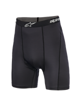 Alpinestars MX Boxer, motocross-boxershort, zwart, voorzien van een elastische tailleband met wit logo, technische stretchstof met platte naden, ontworpen als een performance basislaag voor off-road racing.