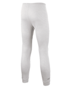 Alpinestars Race V3 Bottom, race-onderstuk voor de autosport, wit, achteraanzicht met getextureerde vlamvertragende stof, elastische tailleband en geribbelde enkelmanchetten, ontworpen voor professioneel gebruik in de autosport