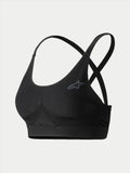 Alpinestars Stella TECH ZX Bra, dames base layer voor autoracen, zwart, met een grijs Astars-logo op de borst, gekruiste rugbandjes en naadloze geribbelde details, vlamvertragend LENZING FR-materiaal voor autosportgebruik