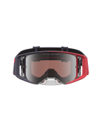 Alpinestars Supertech Hiten Motocross Goggles in Black and Red with a Mirror Silver Lens for off-road performance.