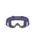 Alpinestars Vision 8 Corp Goggles, motorcrossbril, paars en helder, met een paars A-FLEX frame, heldere anti-condens lens en een brede paarse geweven band met golfpatroon, hoogwaardige oogbescherming voor off-road racing