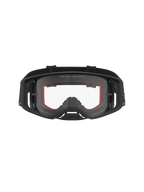 Alpinestars Supertech Vesta veiligheidsbril, motorcross, zwart en matzilver, heldere lens voor off-road rijden.