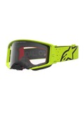 Alpinestars Supertech Vesta veiligheidsbril, motocrossbril in fluogeel en zwart met heldere lens voor racing.