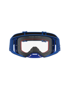 Alpinestars Supertech Vesta Motocross Goggles, blue and white frame, clear lens for high-performance off-road eye protection.