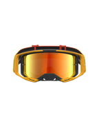 Alpinestars Vision 8 Amber Mirror veiligheidsbril, motorcross, geel en rood, RAM-AIR ventilatie en A-FLEX frame.