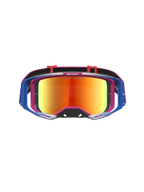 Alpinestars Vision 8 Maven veiligheidsbril, motocrossbril in rood en zwart met rode spiegellens en A-FLEX frame.