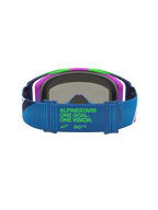 Alpinestars Vision 8 Maven Goggles, Motocross Racing, Blue and Purple, blue strap with green One Goal One Vision logo.