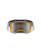 Alpinestars Vision 8 Maven veiligheidsbril voor motorcross, stofblauw en oranje, zilveren spiegellens en RAM-AIR ventilatie.