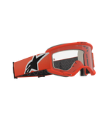 Alpinestars Vision 5 Corp Goggles, motorcrossbril, oranje en transparant, oranje frame en band met een opvallend zwart-wit sterlogo, heldere anti-condens lens, professionele off-road racebril