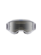Alpinestars Vision 5 Drag veiligheidsbril, motorcross, lichtlila en blauw, zilveren spiegelglazen, RAM-AIR ventilatie.