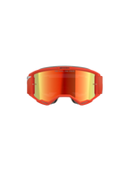 Alpinestars Vision 5 Corp Goggles, motorcrossbril, oranje frame met Oranje Mirror Red reflecterende lens, rode verstelbare band, strak off-road performance-ontwerp