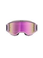 Alpinestars Vision 5 Rora veiligheidsbril, grijs en roze, roze spiegelglas, A-FLEX urethaan constructie.