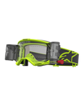 Alpinestars Vision 5 Rora Roll Off motocross veiligheidsbril, geel fluo en zwart, heldere lens met roll-off systeem.