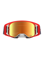 Alpinestars Limited Edition Supertech Fiftyfold veiligheidsbril, motocrossbril, rood en blauw, met reflecterende rode spiegellens